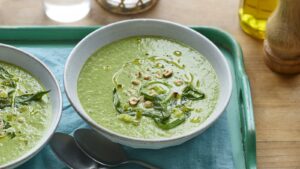 Spring green soup