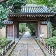 54975,Traditional Japanese structure in garden, Kamakura, Kanagawa, Japan