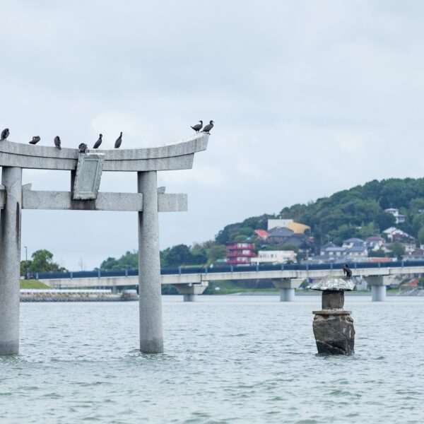 Stone torii in Fukuoka city